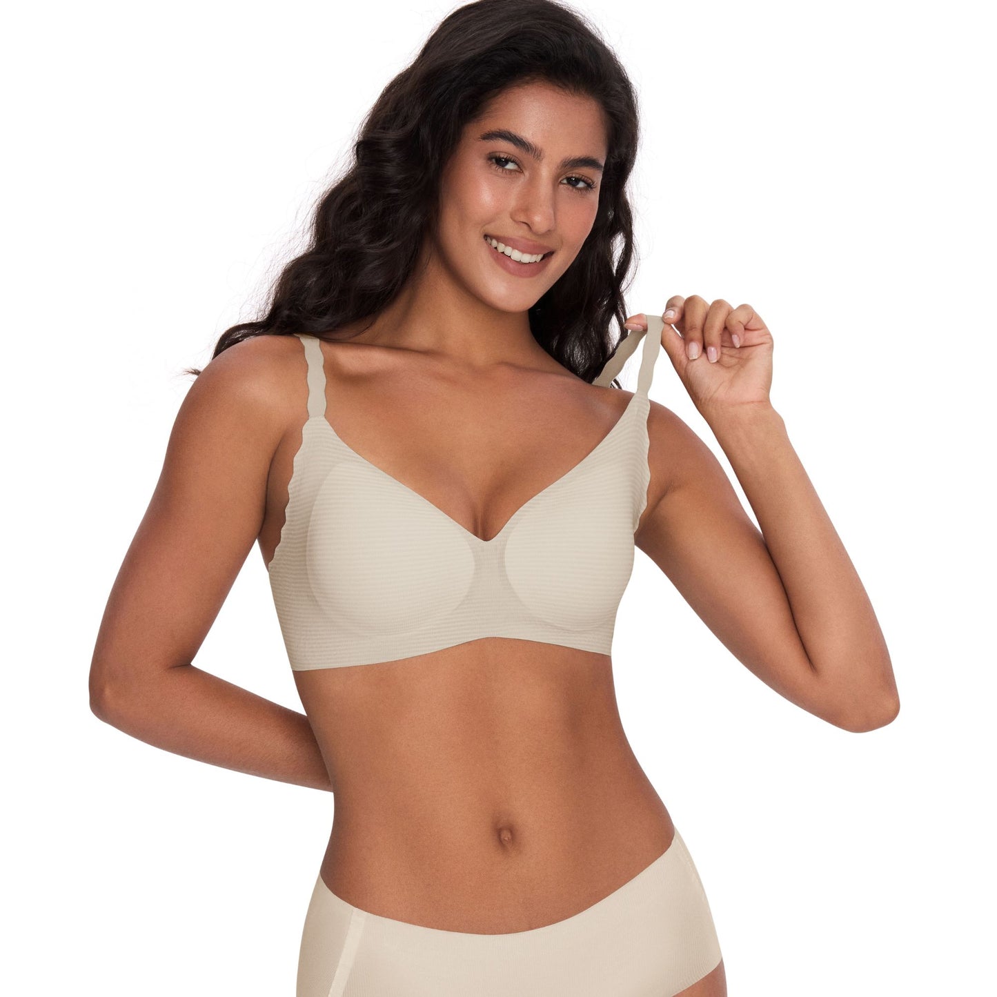 ubras V-Neck Cooling Basic Smart Size Bra