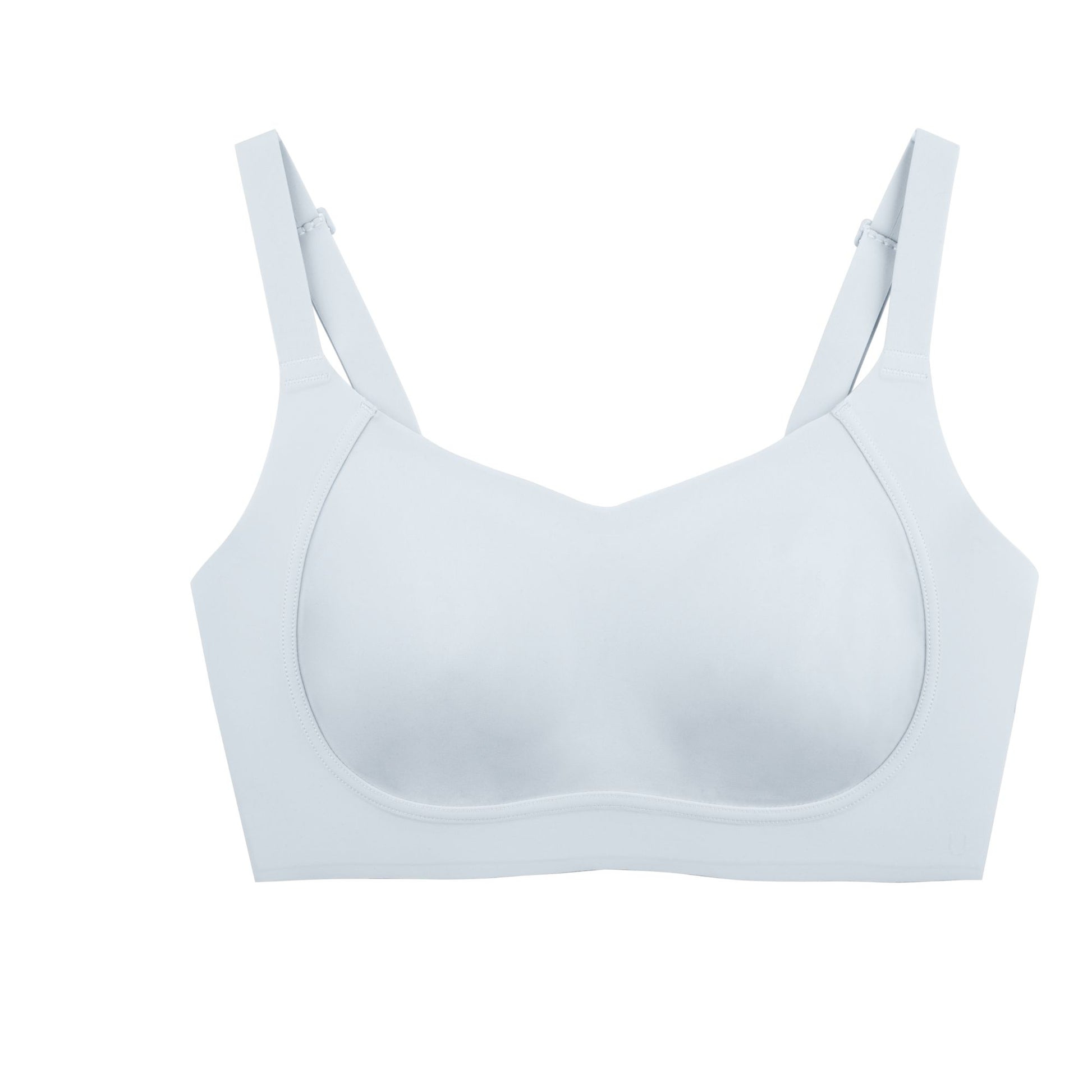 Side Support Back-Hook Bra in Blue by UBRAS