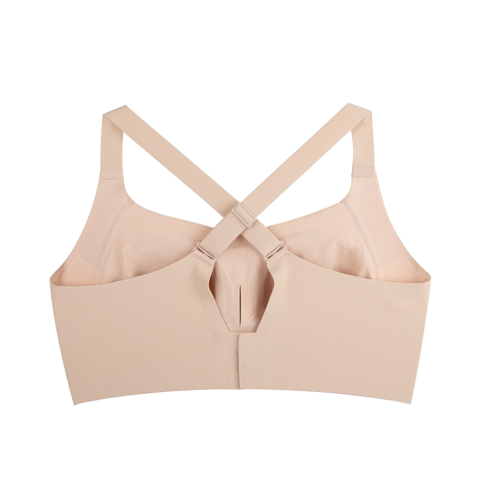Side Support Back-Hook Bra in Beige by UBRAS