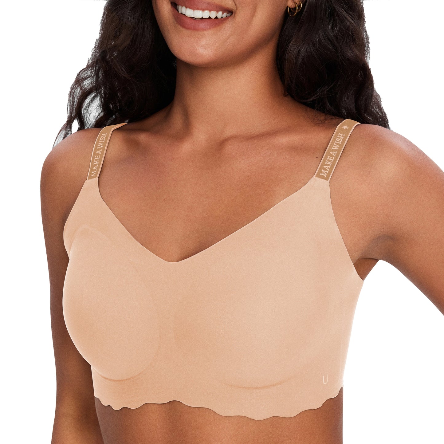 ubras Seamless Bralette with Letter Straps