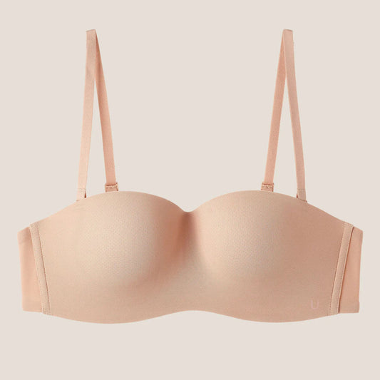 a pink UBRAS Intense Convertible Bandeau bra 