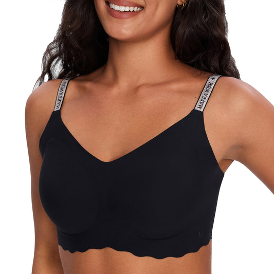 ubras Seamless Bralette with Letter Straps