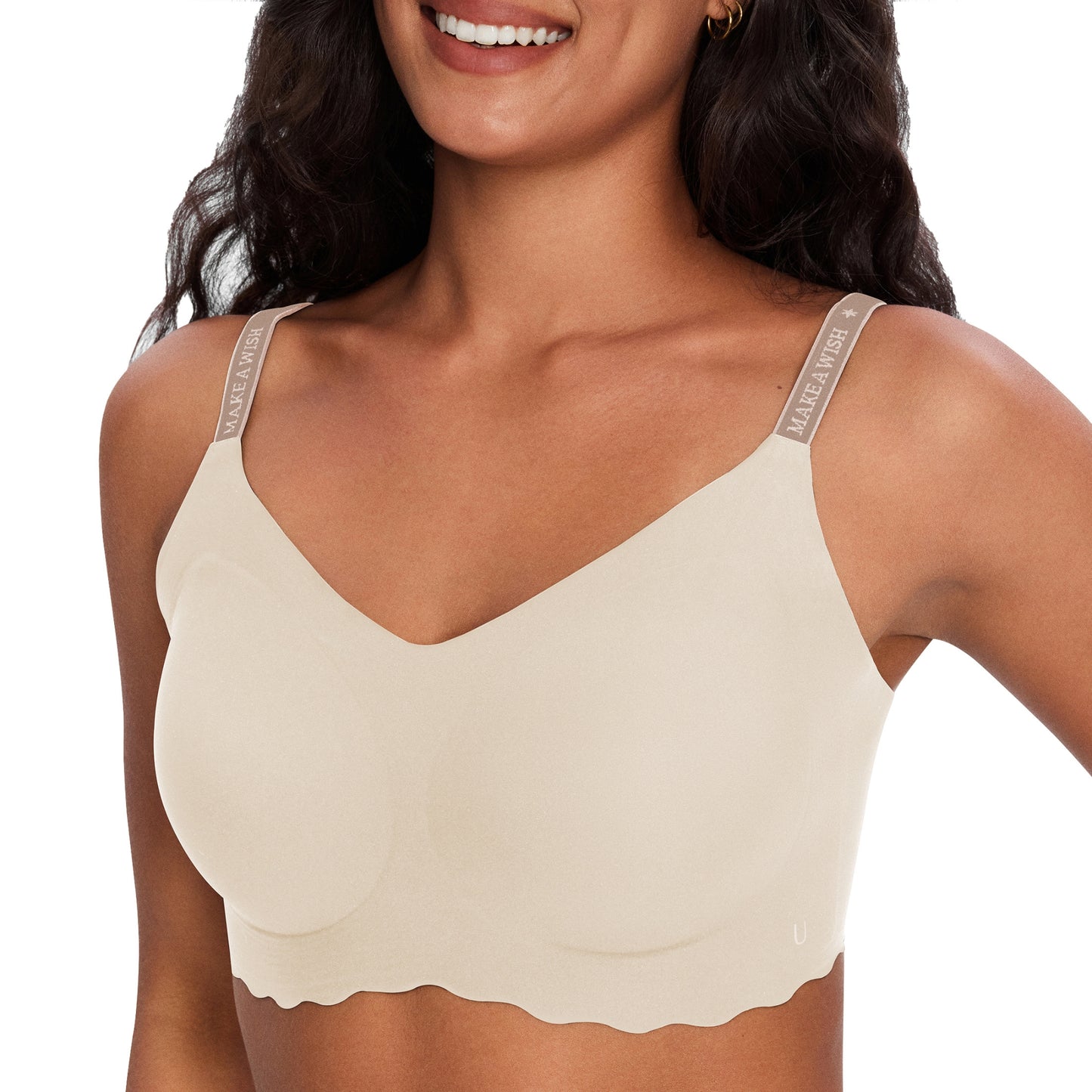 ubras Seamless Bralette with Letter Straps